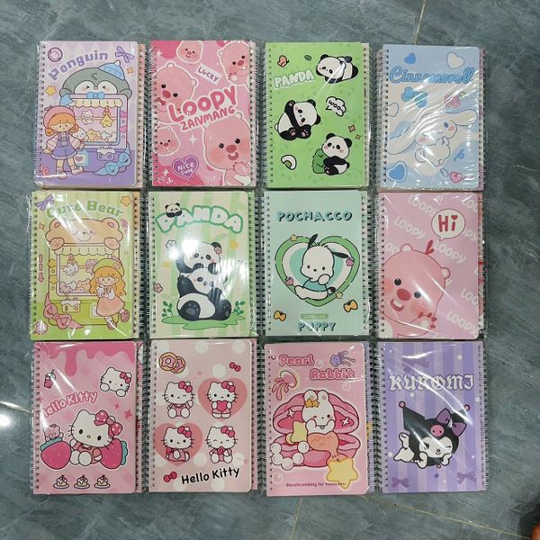 Sổ lò xo A5, lốc 4 quyển- 120 trang