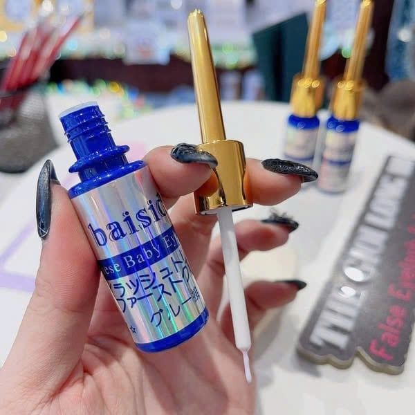 BAISIDAI Chai Keo Dán Mi Giả 15ml #Trắng