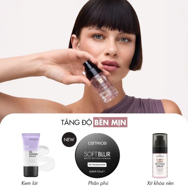 New Catrice Xịt Cố Định Trang Điểm Blend & Bond 50ml