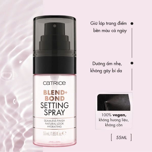New Catrice Xịt Cố Định Trang Điểm Blend & Bond 50ml