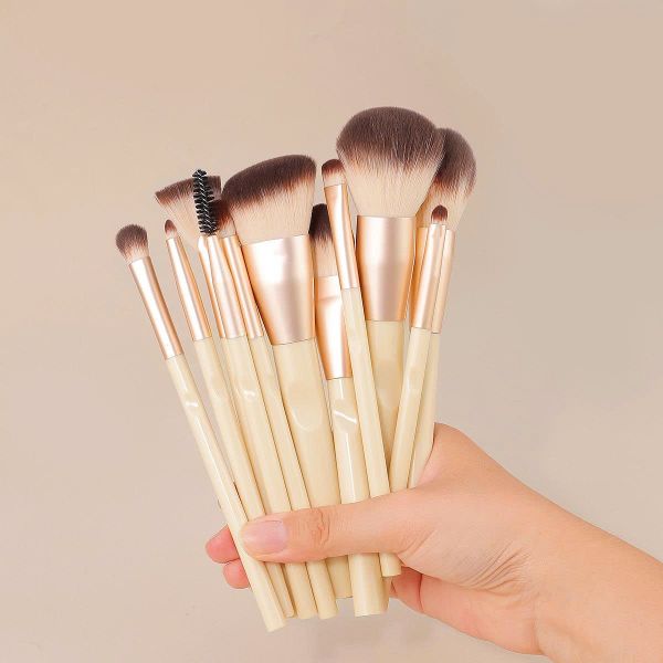 Bộ Cọ Trang Điểm 12 Cây Kèm Túi Da