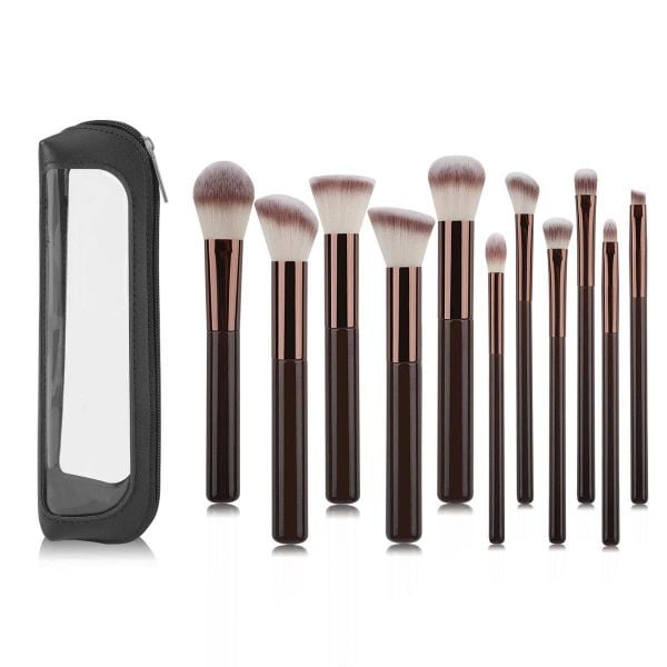 Bộ Cọ Trang Điểm 10 Cây Kèm Túi Da