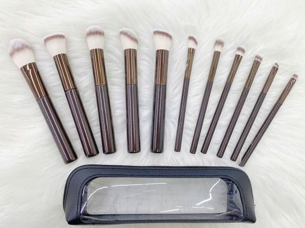 Bộ Cọ Trang Điểm 10 Cây Kèm Túi Da