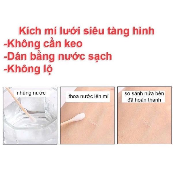 Dream Kiss Miếng Dán Kích Mí Lưới Cuộn Không Cần Keo Kèm Bình Xị