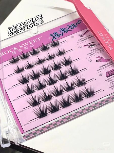 ROCK SWEET Mi Giả Sẵn Keo 6 Hàng