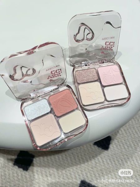 Phấn Má Hồng, Bắt Sáng & Tạo Khối 4in1 Veecci Pearlescent Highlight 9g
