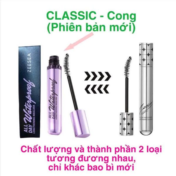 ZEESEA Chuốt Mi All Day Waterproof Lengthening Mascara #Cong