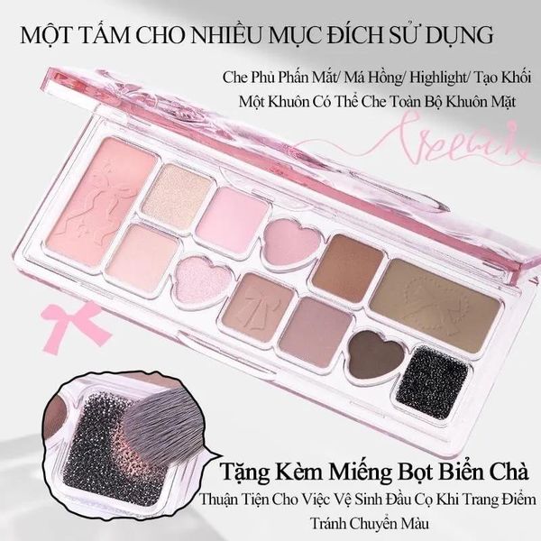 VEECCI Bảng Phấn Mắt 12 Ô