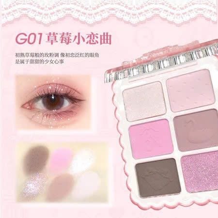 GOGO TALES Bảng Phấn Mắt 6 ô Sweet Ballet Soft Mist Eyeshadow Palette