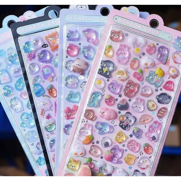 Sticker nổi 3D thủy tinh bonbon