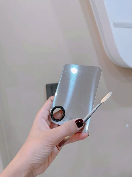 Khay trộn nền chữ nhật kèm cây trộn chữ nhật inox
