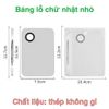 Khay trộn nền chữ nhật kèm cây trộn chữ nhật inox