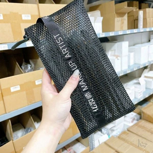 Bộ Cọ Trang Điểm 14 Cây LÔNG THÚ Cán Gỗ Kèm Túi Lưới (Loại 1)