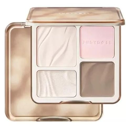 Phấn Bắt Sáng & Tạo Khối 2in1 Judydoll Highlight Contour Palette #04 Blush Shadow
