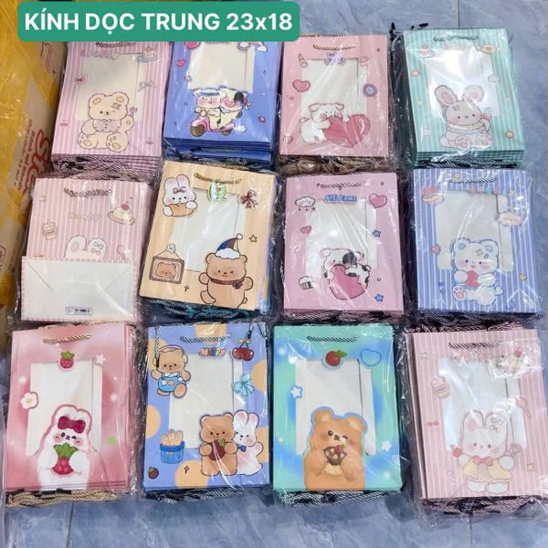 Túi quà kính dọc