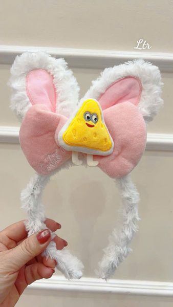 Cài tai thỏ nơ bánh donut