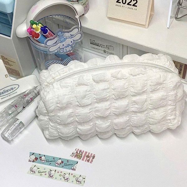 Túi đựng bút khúc vuông đen - trắng