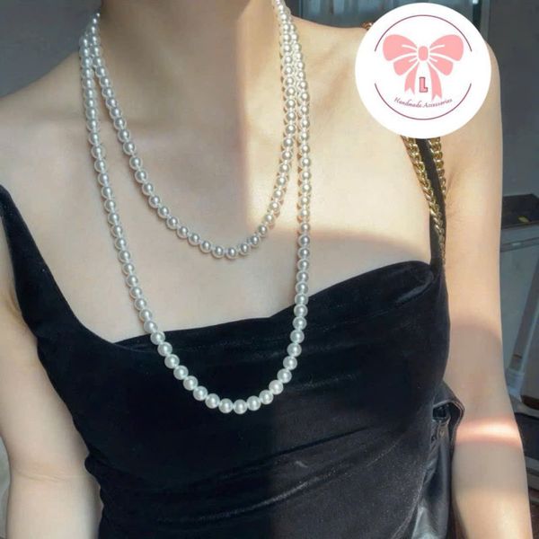 Vòng cổ ngọc trai 2 chập