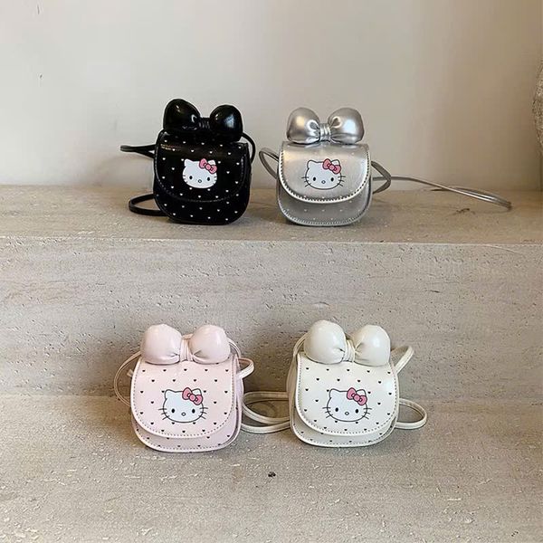 Túi đeo chéo, cầm tay hello kitty (nơ bóng, chấm bi)