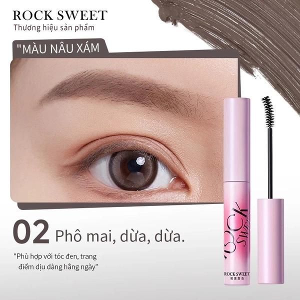 Mascara Mày Rock Sweet Velvet Mist Color Staying Eyebrow Cream 180g