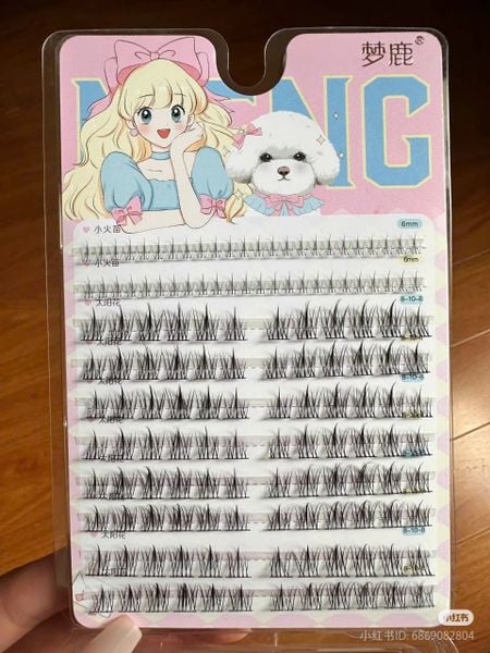 MENGLU Mi Giả 10 Hàng mi trên dưới