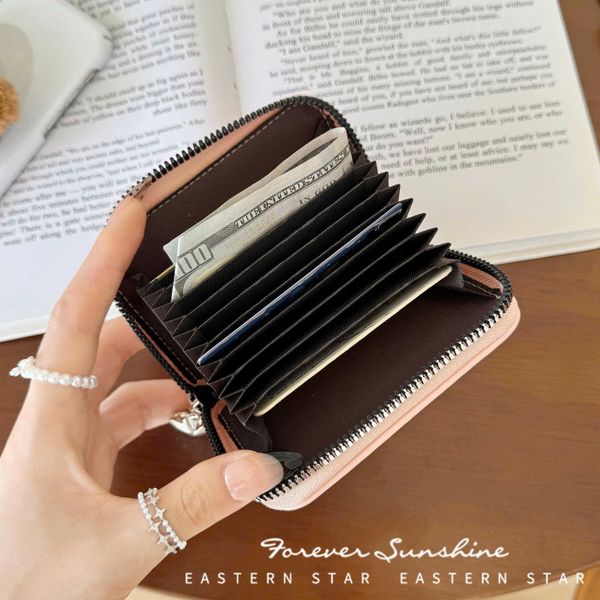 Ví simple Khóa kéo trái tim bạc