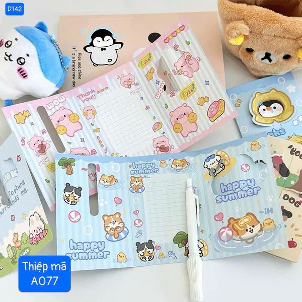 Thiệp cún gấp 3