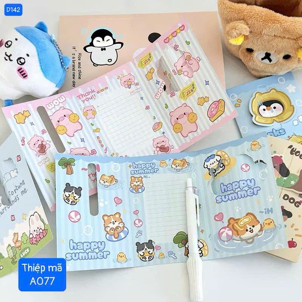 Thiệp cún gấp 3