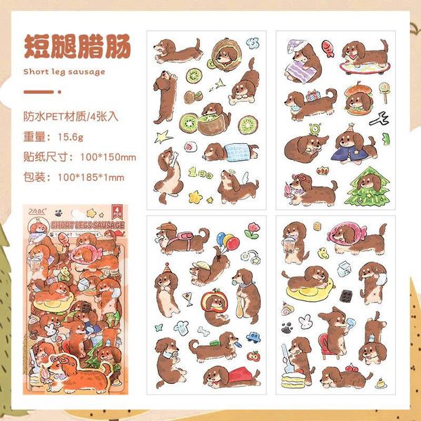 Sticker chó chiwawa 4 tấm