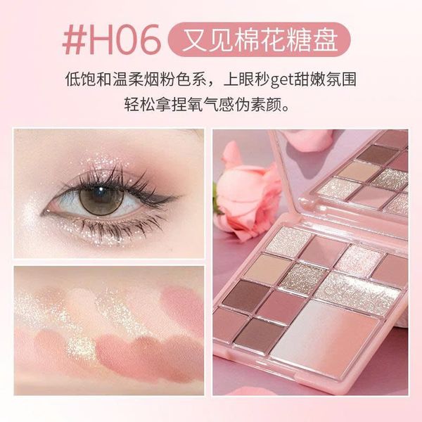 Bảng Phấn Mắt Má Hồng Highlight HOLD LIVE Florist Color Pink Mist 12 Ô #H01 #H06