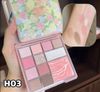 Bảng Phấn Mắt Má Hồng Highlight HOLD LIVE Florist Color Pink Mist 12 Ô #H01 #H06
