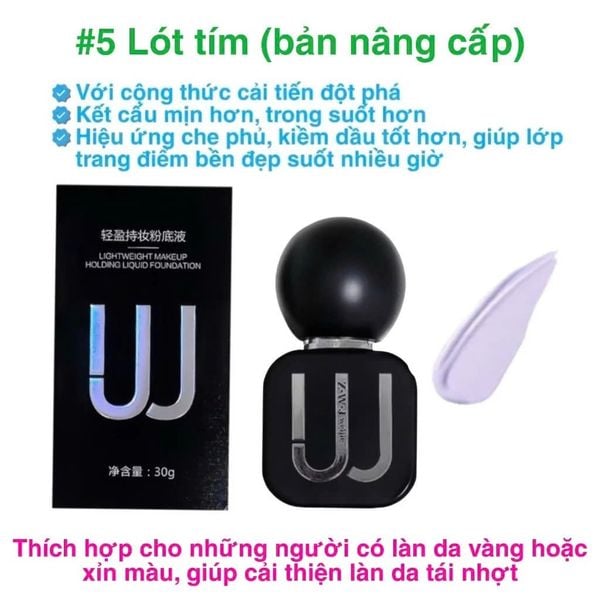 [Bản Nâng Cấp ]Kem Nền Và Kem Lót Z.W.J Weijie Lightweight Makeup Holding Liquid 30ml