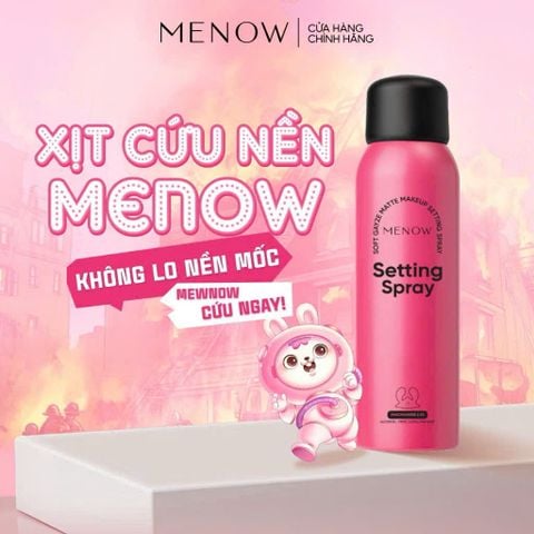 Xịt Khóa Nền Menow Soft Gayze Matte Makeup Setting Spray 100ml