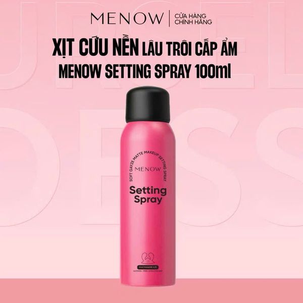 Xịt Khóa Nền Menow Soft Gayze Matte Makeup Setting Spray 100ml