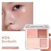 Phấn Má Và Phấn Bắt Sáng 4 Ô Judydoll Blush & Highlight Palette 9g ( Tặng bông phấn )
