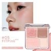 Phấn Má Và Phấn Bắt Sáng 4 Ô Judydoll Blush & Highlight Palette 9g ( Tặng bông phấn )