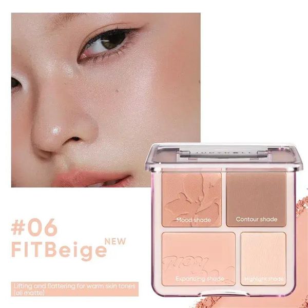 Phấn Má Và Phấn Bắt Sáng 4 Ô Judydoll Blush & Highlight Palette 9g ( Tặng bông phấn )
