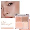 Phấn Má Và Phấn Bắt Sáng 4 Ô Judydoll Blush & Highlight Palette 9g ( Tặng bông phấn )