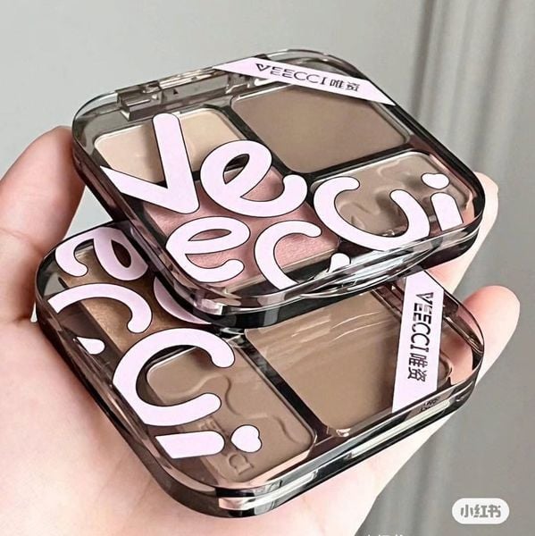 VEECCI Bảng Phấn Bắt Sáng Và Tạo Khối 4 ô