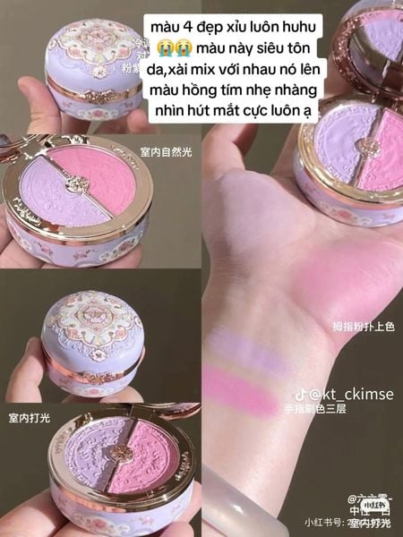 Phấn Má Hồng Flower Knows Butterfly Cloud Collar 6g Highlight và Má hồng 2in1