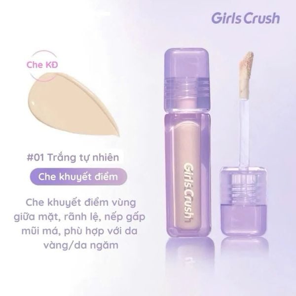 Che Khuyết Điểm Girls Crush Water Velvet Concealer 8G