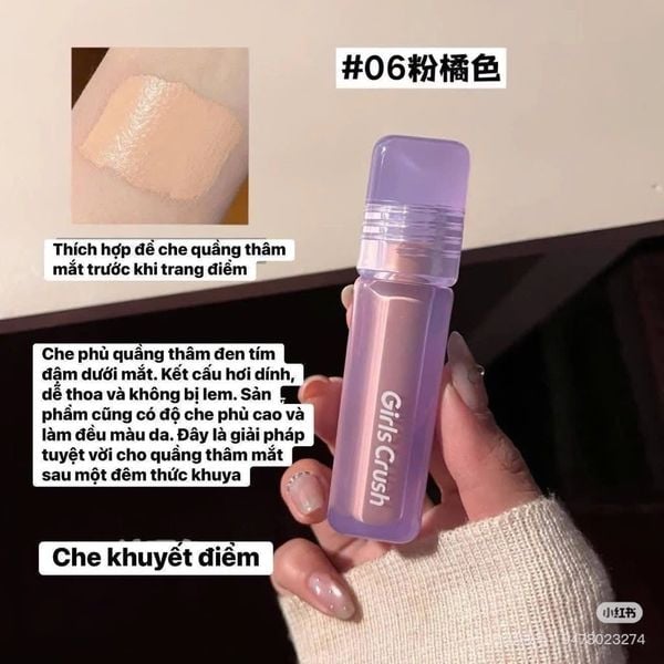 Che Khuyết Điểm Girls Crush Water Velvet Concealer 8G