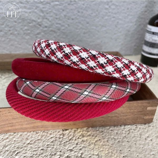 Bờm xốp đỏ sọc caro