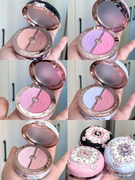 Phấn Má Hồng Flower Knows Butterfly Cloud Collar 6g Highlight và Má hồng 2in1