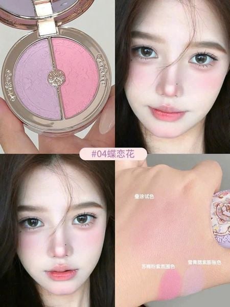Phấn Má Hồng Flower Knows Butterfly Cloud Collar 6g Highlight và Má hồng 2in1