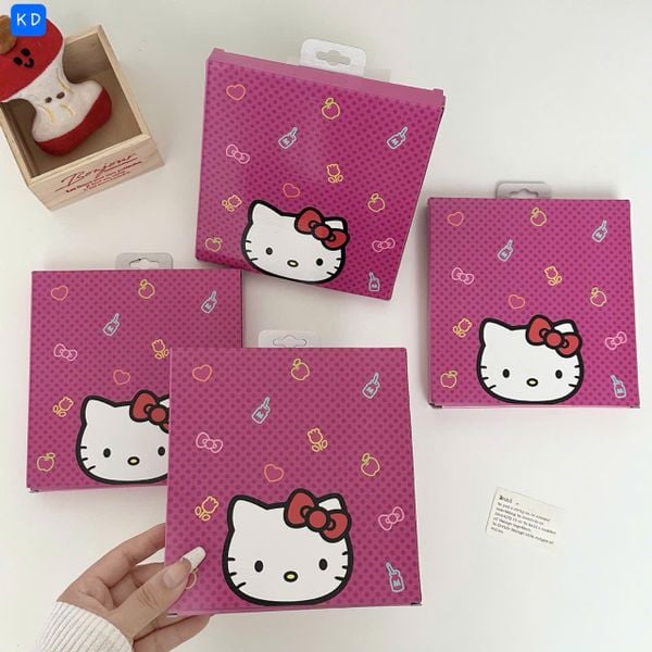 Gương để bàn kitty nơ ( kèm hộp đựng)