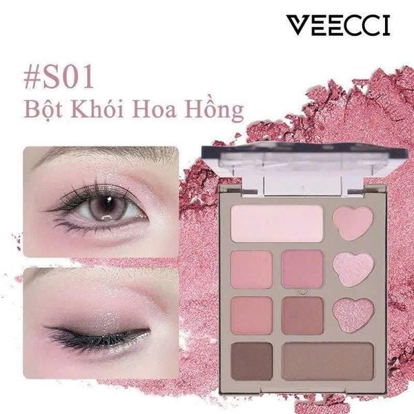 VEECCI Bảng Phấn Mắt 10 Ô #S01