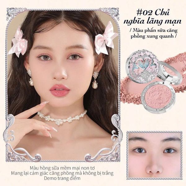 Phấn Má Hồng Flower Knows Swan Ballet - Thiên Nga Ba Lê - 02 Hồng Sữa