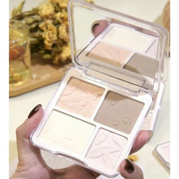 GOGO TALES Bảng Tạo Khối 4 ô Meow Light Shadow Contour Palette