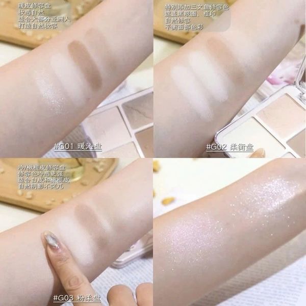 GOGO TALES Bảng Tạo Khối 4 ô Meow Light Shadow Contour Palette